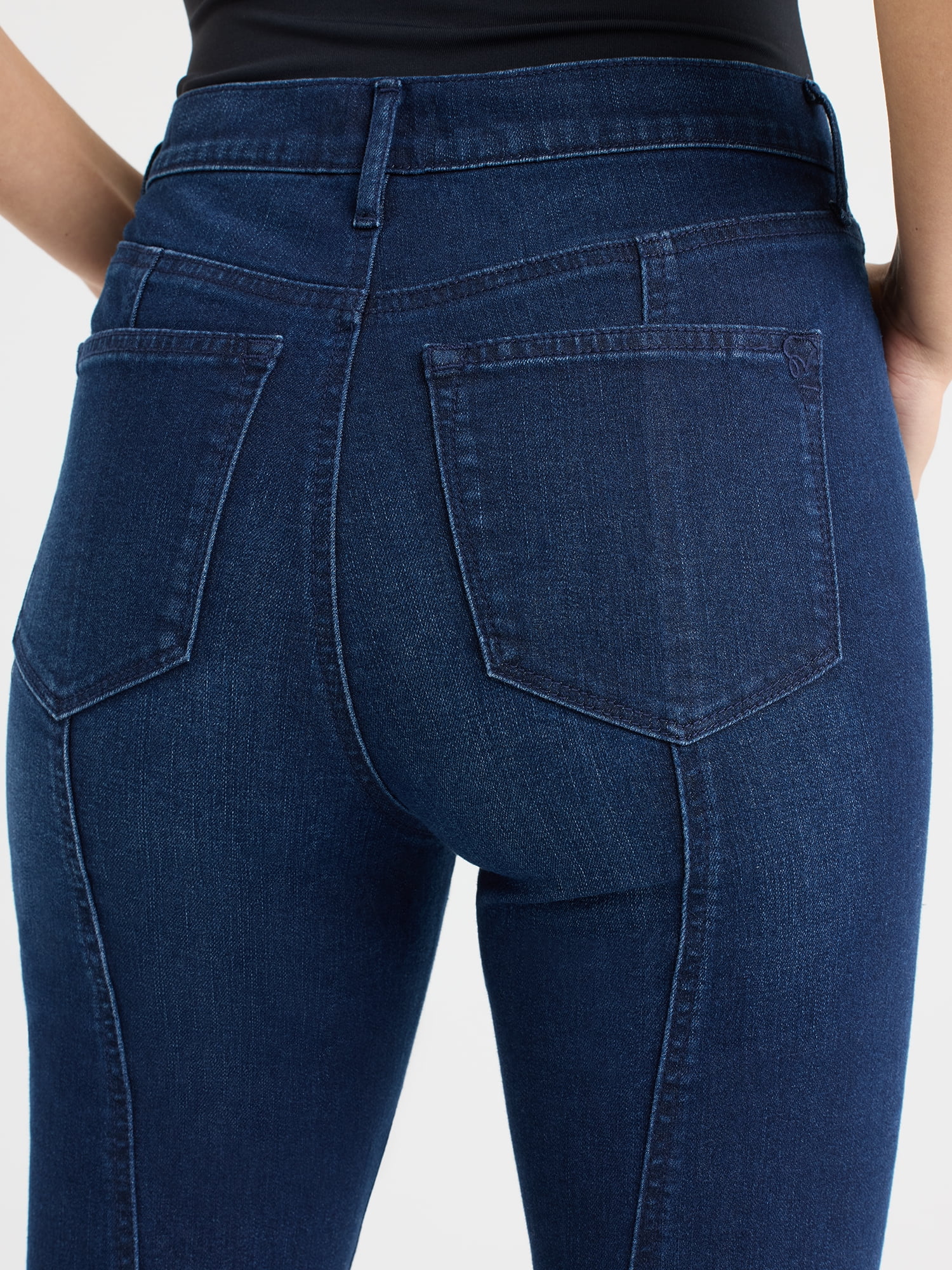 Sofia by Sofia Vergara Women's and Women's Plus Size Melisa High Rise Mega Flare Jeans, 32.5" Inseam, Sizes 0-26W