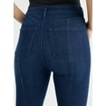 thumbnail image 5 of Sofia by Sofia Vergara Women's and Women's Plus Size Melisa High Rise Mega Flare Jeans, 32.5" Inseam, Sizes 0-26W, 5 of 5