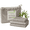 Harbor Gray, variant on Luxurious Sateen Resort Sheet Viscose from Bamboo Queen 4-Piece Set Coconut Milk