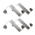 thumbnail image 2 of 4 Pcs Stainless Steel Multi Function Coat Hooks for Door Back Family Clothing and Key Organizer, 2 of 3