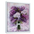 thumbnail image 3 of Purple Hyacinth Flowers Bouquet 12 in x 20 in Framed Painting Canvas Art Print, by Designart, 3 of 5