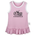 thumbnail image 2 of iDzn Oh The Places You'll Go Motorcycle Funny Dresses For Baby, Newborn Babies Skirts, Infant Princess Dress, 0-24M Kids Graphic Clothes (Pink Sleeveless Dresses, 6-12 Months), 2 of 4