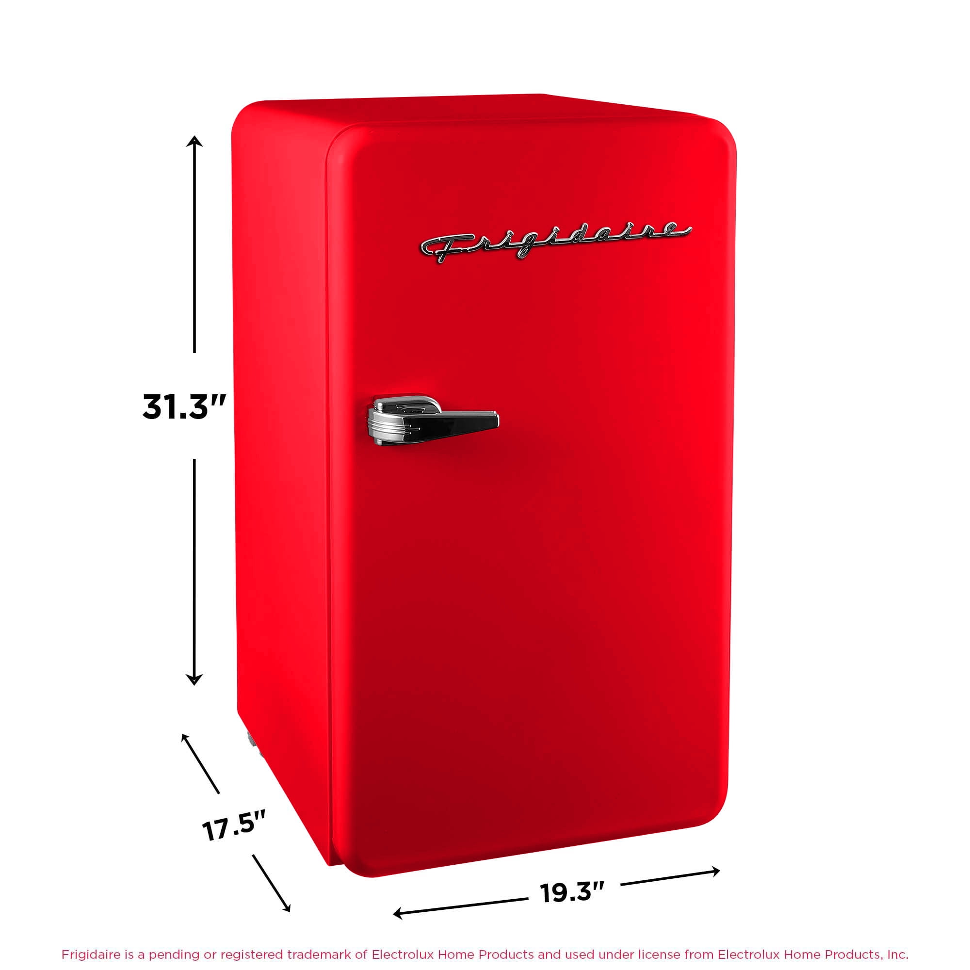 Frigidaire 3.2 Cu. ft. Retro Refrigerator, Mini Fridge with Freezer for Apartment, Dorm, Office, Bedroom, Red