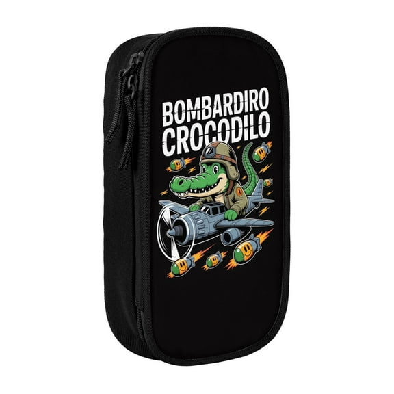 Italian Brainrot Pencil Case, Multipurpose Pencase ,Large Capacity Durable Pencil Pouch Storage Pen Bag Organizer Stationery