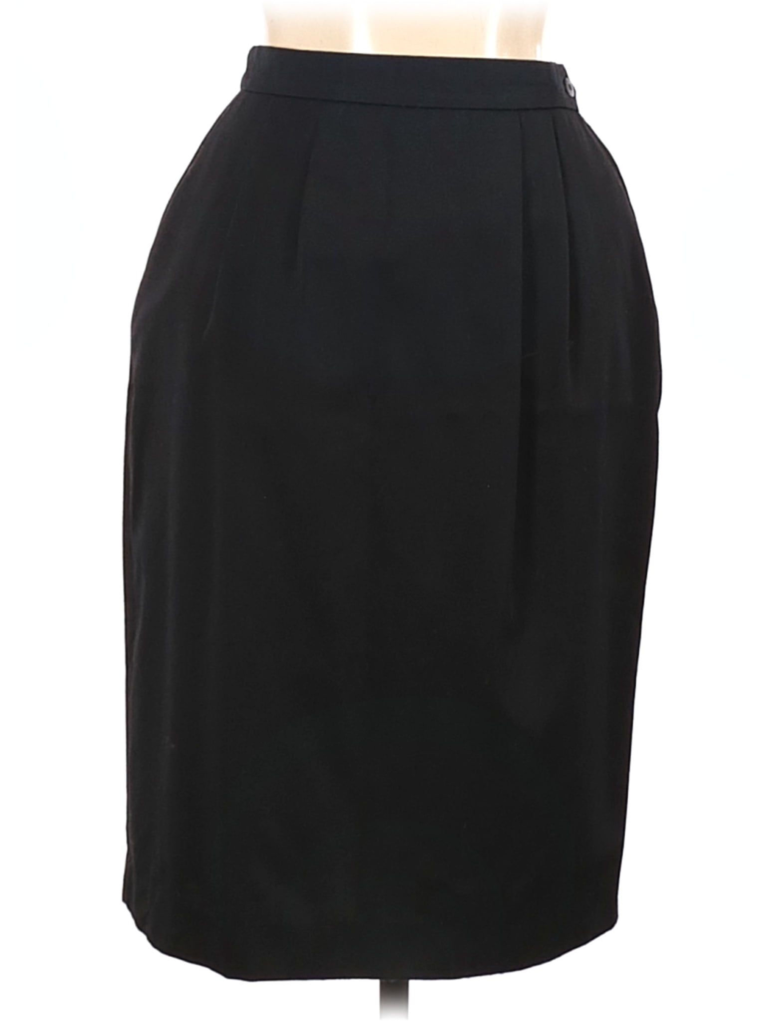 black work skirt with belt loops