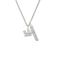 thumbnail image 2 of Delight Jewelry Silvertone All Star - Volleyball Silvertone Forever Bar Charm Necklace, 23", 2 of 4