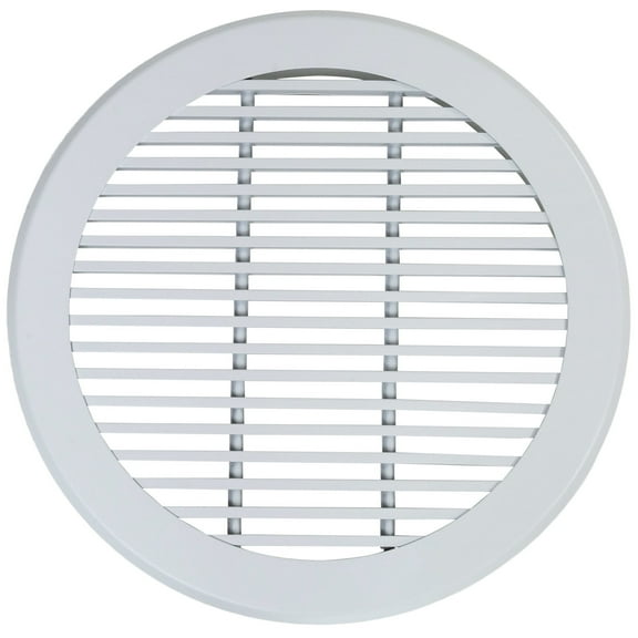 JOYOAIRE 14-inch Round Aluminum Air Vent White Heating and Cooling Register Grille One Pack Ceiling Diffuser