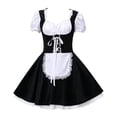 thumbnail image 5 of LEKWK Dirndl Dresses Women Ruffled Puff Short Sleeve Lace Apron Cosplay Fancy Dress German Oktoberfest Costume for Halloween Theme Party, 5 of 5