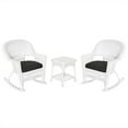 thumbnail image 1 of Afuera Living 3pc Rocker Wicker Chair Set in White with Black Cushion, 1 of 1
