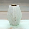thumbnail image 2 of Party Ornaments Wedding Decor Marble Taper Candle Holder Square Modern Decoration 4 inches White, 2 of 2
