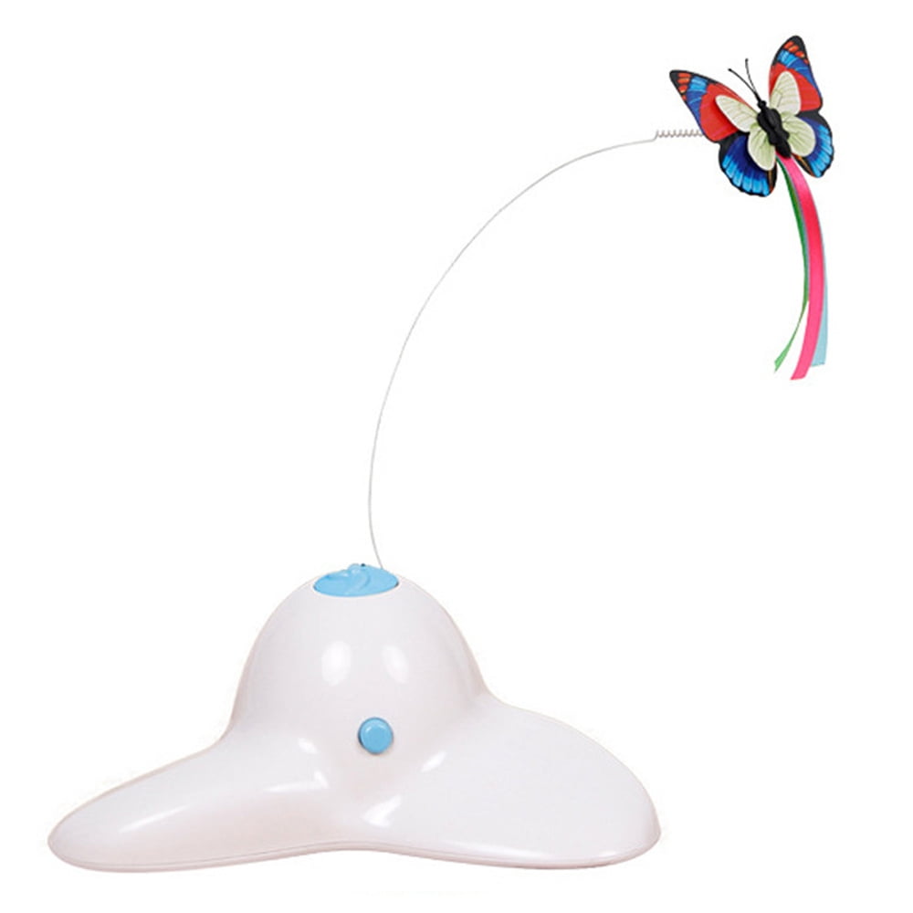 Interactive Cat Toy Electric Automatic Rotating Butterfly for Indoor