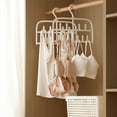 thumbnail image 3 of Closet Organizer Hanger,Double Layer Multi Hook Hanger,Space Saving Storage Rack,Bra Belt Scarf Organizer,Underwear Tie Holder,Wardrobe Management System Holiday Gifts, 3 of 6