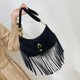 thumbnail image 4 of Bolso Bandolera Con Flecos Y para Mujer Piel Sintética, 4 of 9