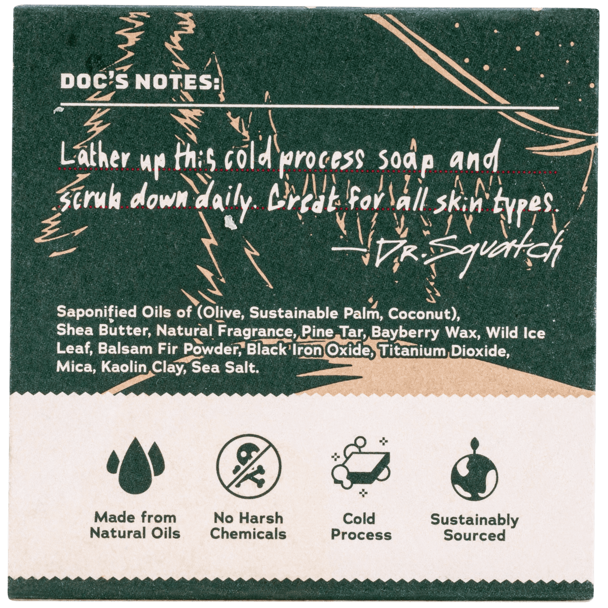 Dr. Squatch® Snowy Pine Tar Men's Natural Soap, 5 oz - Fry's Food Stores