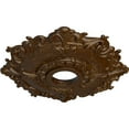 thumbnail image 3 of Ekena Millwork 18"OD x 3 1/2"ID x 1 1/2"P Riley Ceiling Medallion (Fits Canopies up to 4 5/8"), Hand-Painted Root Beer Crackle, 3 of 5
