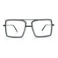 thumbnail image 5 of Rhinestone Jewel Rectangle Metal Rim Chic Blue Light Filtering Computer Eyeglasses Black Clear Stone, 5 of 8