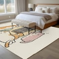 thumbnail image 4 of 5x7 Area Rugs for Living Room, Beige Cute Cat Non Slip Area Rugs for Kitchen Bedroom Entryway, Cartoon Funny Heater Cats Washable Carpet Runner Rug Floor Mats for Bedroom Home Decor, 4 of 8