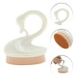 thumbnail image 3 of Unique Bargains 1 Pc Swan Style Foundation Brush for Business Travel White Synthetic Fiber Hair Plastic, 3 of 5