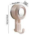 thumbnail image 2 of Hovmgk Household Non-Punching Suction Cup Hooks, Detachable and Reusable Wall Hooks for Bathroom & Kitchen, Strong Hold for Towels, Robes, Loofahs, Space-Saving Home Storage Organizer, 2 of 2
