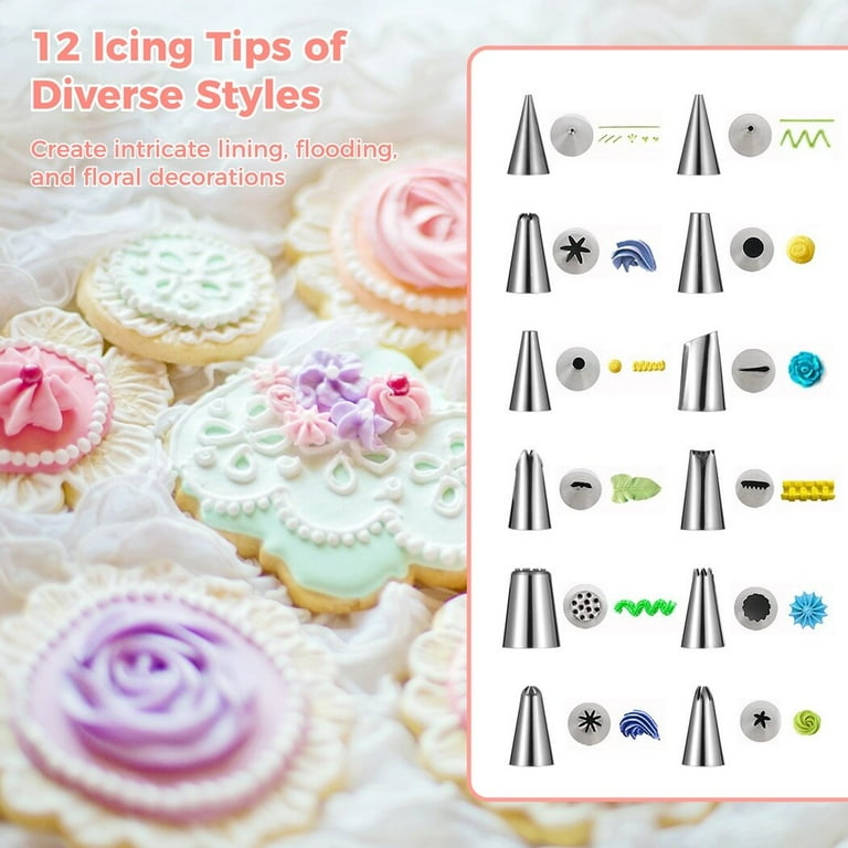 Cookie Decorating Supplies Kit, 118 Pcs Cake Decorating Kit with