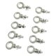 thumbnail image 1 of 10 piezas de pernos de ojo roscados Accesorios de pernos de ojo Premium Fácil de instalar Profesional Portátil Práctico Perno de de anillo Durabilidad, 1 of 8