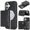 Black, variant on ELEHOLD Wallet Case for iPhone 16, Shockproof Magnetic Leather Case with Card Holders & Stand,Black