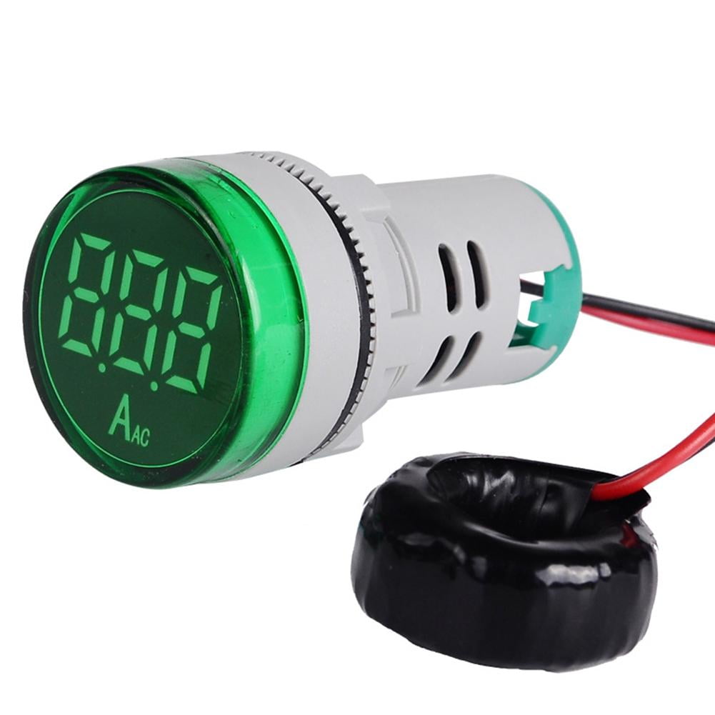 0-100A AC Round LED Digital Display Ampermeter Signal ​Current Indicator 