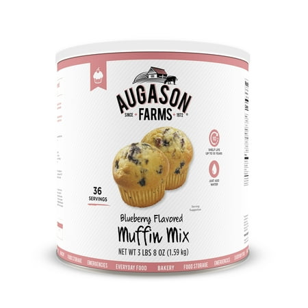 Augason Farms Blueberry Muffin Mix 3 lbs 8 oz No. 10 Can