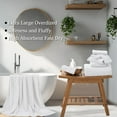 thumbnail image 5 of Extra Large Bath Towels Set 35x70 Inches - White Luxury 600 GSM Oversized Bath Sheet Towel,Ultra Soft Microfiber - Quick Dry,Highly Absorbent Shower Towels Spa Hotel Bathroom Towel Set (4-Pack), 5 of 19