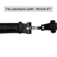 thumbnail image 5 of Folding Watch Clasp Push Button Quick Release for 18mm Leather Watchband Black, 5 of 5