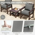 thumbnail image 4 of Kimunuk Outdoor Seat Cushion Set, 19" X 19" X 4" Water-Resistant & Fade-Resistant Patio Furniture Replacement Cushions with Handle and Straps for Sofa Chair, Ligth Grey, 4 of 7