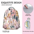 thumbnail image 5 of Summer Tropical Floral Backpack - Lightweight Durable Bookbag for Commuters, 5 of 6