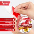 thumbnail image 2 of XFasten Acrylic Mounting Tape Heavy Duty 1-inch x 450 inches Clear Double-Sided Industrial Strength, 2 of 8