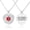 Polished Stainless Red, variant on Custom Engraved Filigree Heart Medical Alert ID Necklace – Lobster Claw Clasp w/ 28" Cable Chain, Durable&Stainless Steel, Personalized Emergency Gift for Wife, Mom, & Daughter — SS/RE