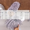 thumbnail image 5 of Lolmot Cozy Faux Fur Womens Slippers Fashion Closed Toe Slip On Fluffy Sandals Warm Plush Slide Shoes Indoor Outdoor, 5 of 9