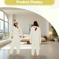 thumbnail image 5 of Polyester CANASOUR Chicken Onesie Adult Funny Suits Farm Animal Cosplay Pajamas for Women and Men, 5 of 6