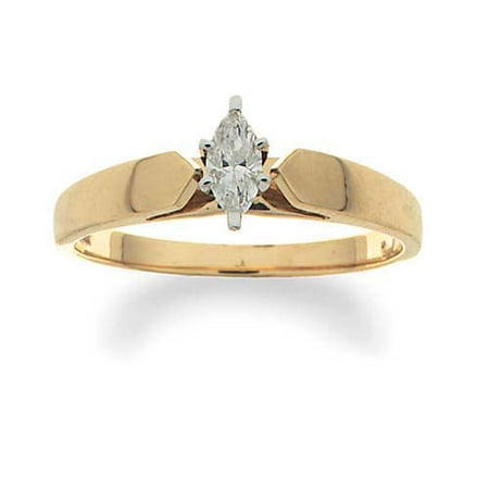 1/5 Carat Marquise Diamond Solitaire