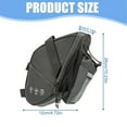 thumbnail image 5 of Bike Seat Bag,Bicycle Saddle Bag Under Seat Cycling Seat Pack with Water Bottle Holder for Mountain Road Bikes Black, 5 of 6