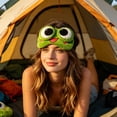 thumbnail image 4 of 3D Frog Sleep Mask, Sleep Eye Mask, Funny Sleep Mask, Cute Sleep Mask, Funny Eye Mask, Cute Eye Cover, Soft Comfortable Blindfold for Travel, Nap & Night 1Pcs (Green Frog), 4 of 7