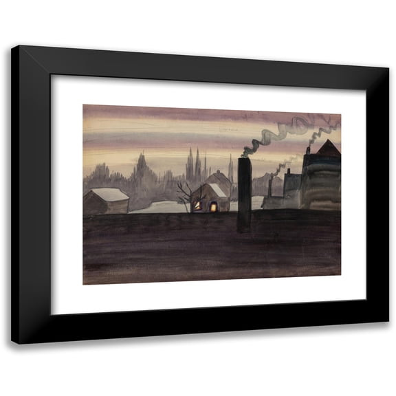 Charles Ephraim Burchfield 14x11 Black Modern Framed Museum Art Print Titled - November Light (1921)