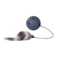 thumbnail image 3 of Interactive Cat Toy Teaser Ball Feather Catcher Electric Balls for Cats Exercise dark grey, 3 of 9