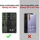 thumbnail image 2 of Funda para Galaxy S21 Ultra con cubierta para cámara y soporte, protección de lente deslizante + soporte de anillo de 360°, resistente a impactos, a prueba de golpes, funda protectora para Samsung, 2 of 7