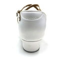 thumbnail image 6 of Sopiago Girls Latin Dance Shoes Kids Salsa Ballroom Dance Shoes Low Heel Girls Tango Dance Cha Cha Shoes White,13 (Little Kid/Big Kid), 6 of 7