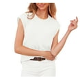 thumbnail image 2 of Uvplove Cap Sleeve Tops for Women Summer Top Basic Tee Shirts Casual Tank Loose Fit 2025 Fashion white-xl, 2 of 7