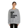 thumbnail image 3 of Crane operator Dad Fathers Day Birthday Ideas Sweatshirt, Gifts, Crewneck, 3 of 4
