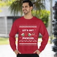 thumbnail image 3 of Christmas Sweatshirt, Let's Get Pickled Funny Pickleball Christmas Sweatshirt, Unique Holiday Sport Sweatshirt, Witty Player Gift for Women & Men, 3 of 5