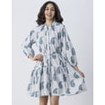 thumbnail image 2 of Moomaya Summer Dress For Women's, Long Sleeve, Paisley Print Dress, 2 of 9