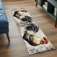 thumbnail image 5 of Black White Vintage Rooster Kitchen Runner Rug 2x6 Washable Runners for Hallway Non Slip Watercolor Farmhouse Animals Large Area Rug Indoor Floor Carpet for Bathroom Laundry Entryway Bedroom, 5 of 8