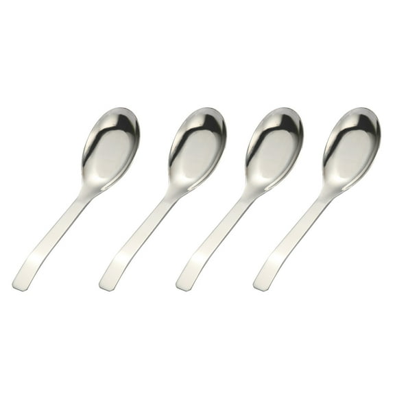 4 PCS Spoon Toddler Stainless Steel Soup Spoons Teaspoon Tablespoons Japanese Rice Asian Baby