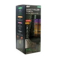 Pic Solar Insect Killer Torch with LED Flame Effect, Black Torch